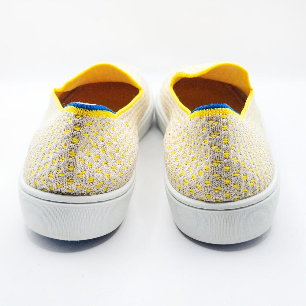**SOLD**Rothys The Sneaker Yellow Knit Slip On Size 9 Clean Girl Pastel - Picture 5 of 7